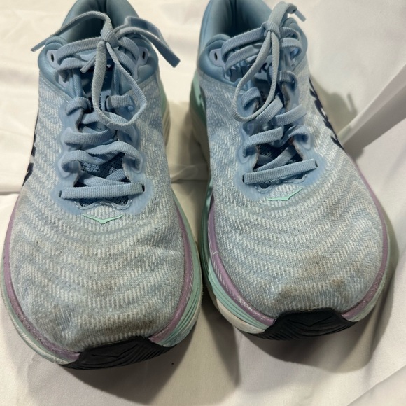 Hoka Sky Blue and Mint Running Shoes - Picture 2 of 11